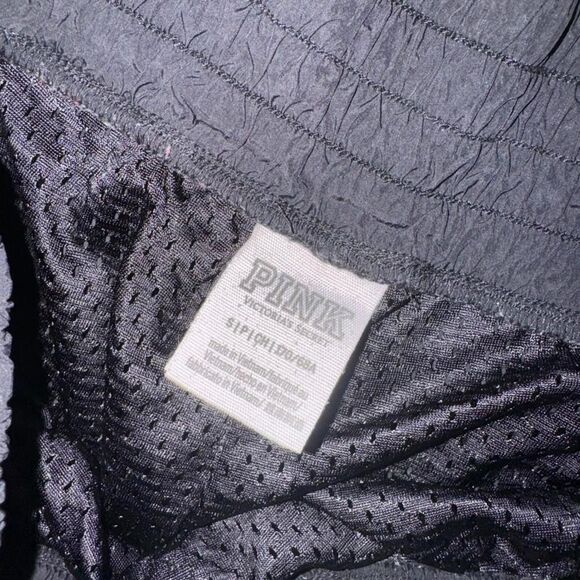 Victoria's Secret PINK Black Nylon Athletic Running Shorts- Size Small - Picture 2 of 2